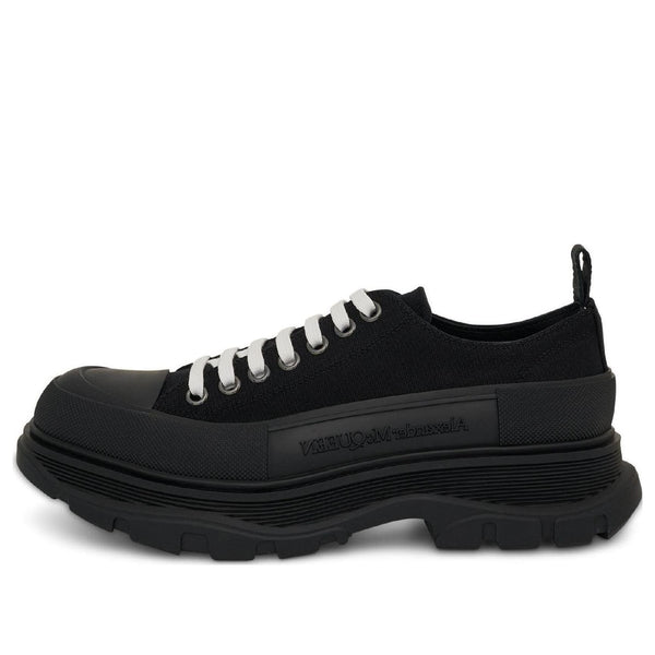 

Кроссовки tread slick low lace up shoes 'black white' Alexander Mcqueen, черный