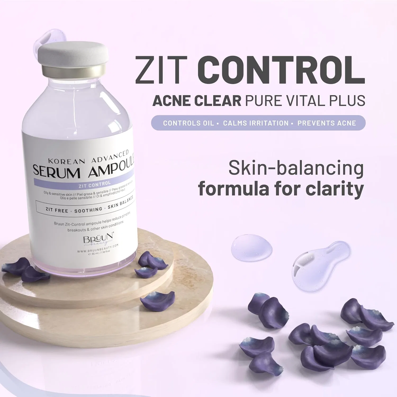 Бустер Brüun — «AC-Control Clear and Pure Vita Plus Ampoule» от, 35 мл — фото 3