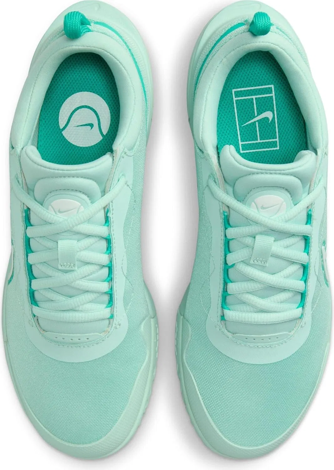 Кроссовки теннисные Nike, цвет Jade Ice White Clear Jade — фото 3