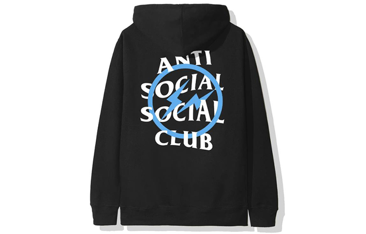 

ANTI SOCIAL SOCIAL CLUB Толстовка X Fragment Blue Bolt, Синий, ANTI SOCIAL SOCIAL CLUB Толстовка X Fragment Blue Bolt