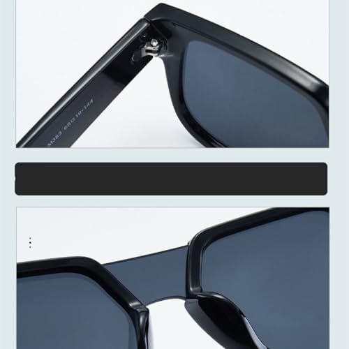 

Солнцезащитные очки в квадратной оправе 2027 года для женщин, ретро-градиентные солнцезащитные очки для мужчин, увеличенного размера, с защитой от УФ-излучения UV400 MTZJH, C2