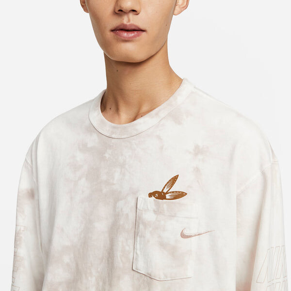 Футболка спортивная одежда футболка с длинным рукавом sandpile белая Nike, белый — фото 2