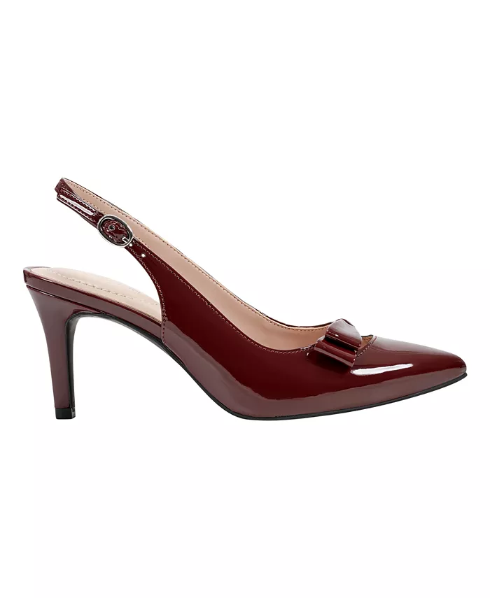 Женские туфли-лодочки Gelli Bow Slingback на каблуке Bandolino, красный — фото 2