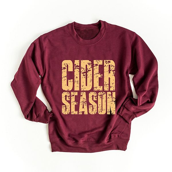 

Свитшот Cider season block distressed с принтом Simply Sage Market, Maroon