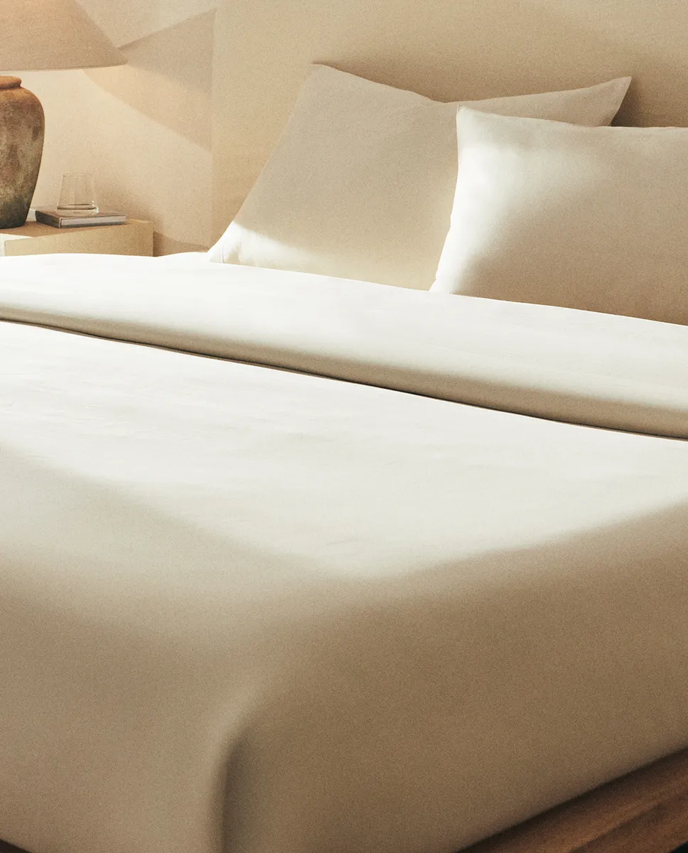 

(300 нитей) пододеяльник из сатина Zara Home, экрю