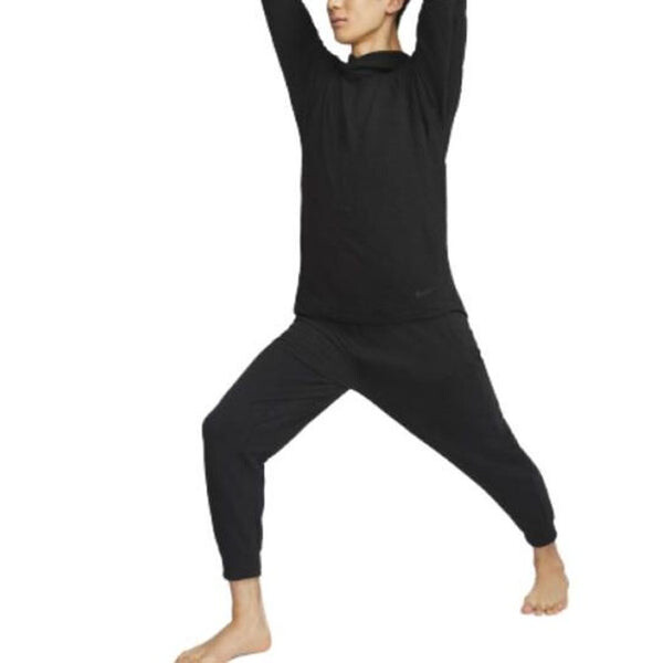 Толстовка Nike YOGA DRI-FIT Long-Sleeves T-shirt 'Black', черный — фото 3