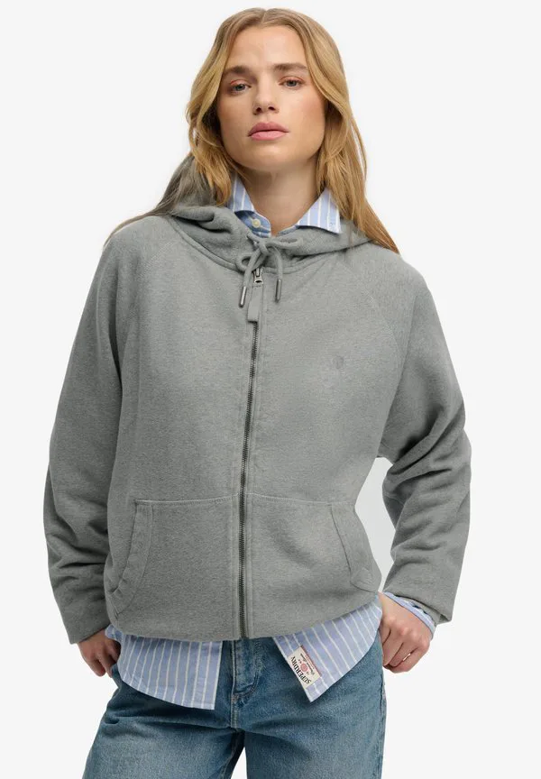 

Свободная толстовка на молнии от studios Superdry & Co, Grey Marl, Серый, Свободная толстовка на молнии от studios Superdry & Co, Grey Marl