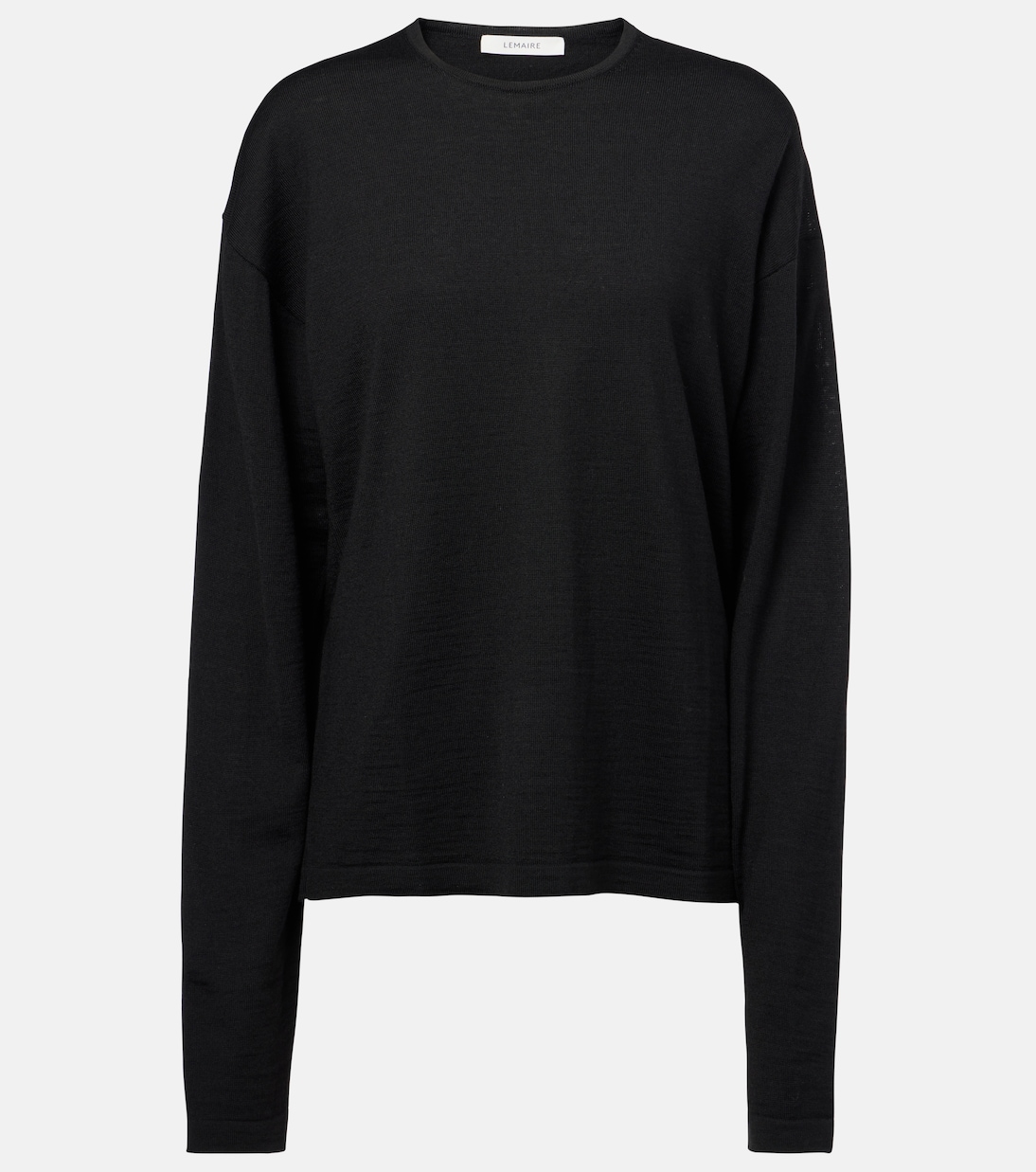 

Свитер из смесовой шерсти Lemaire, черный