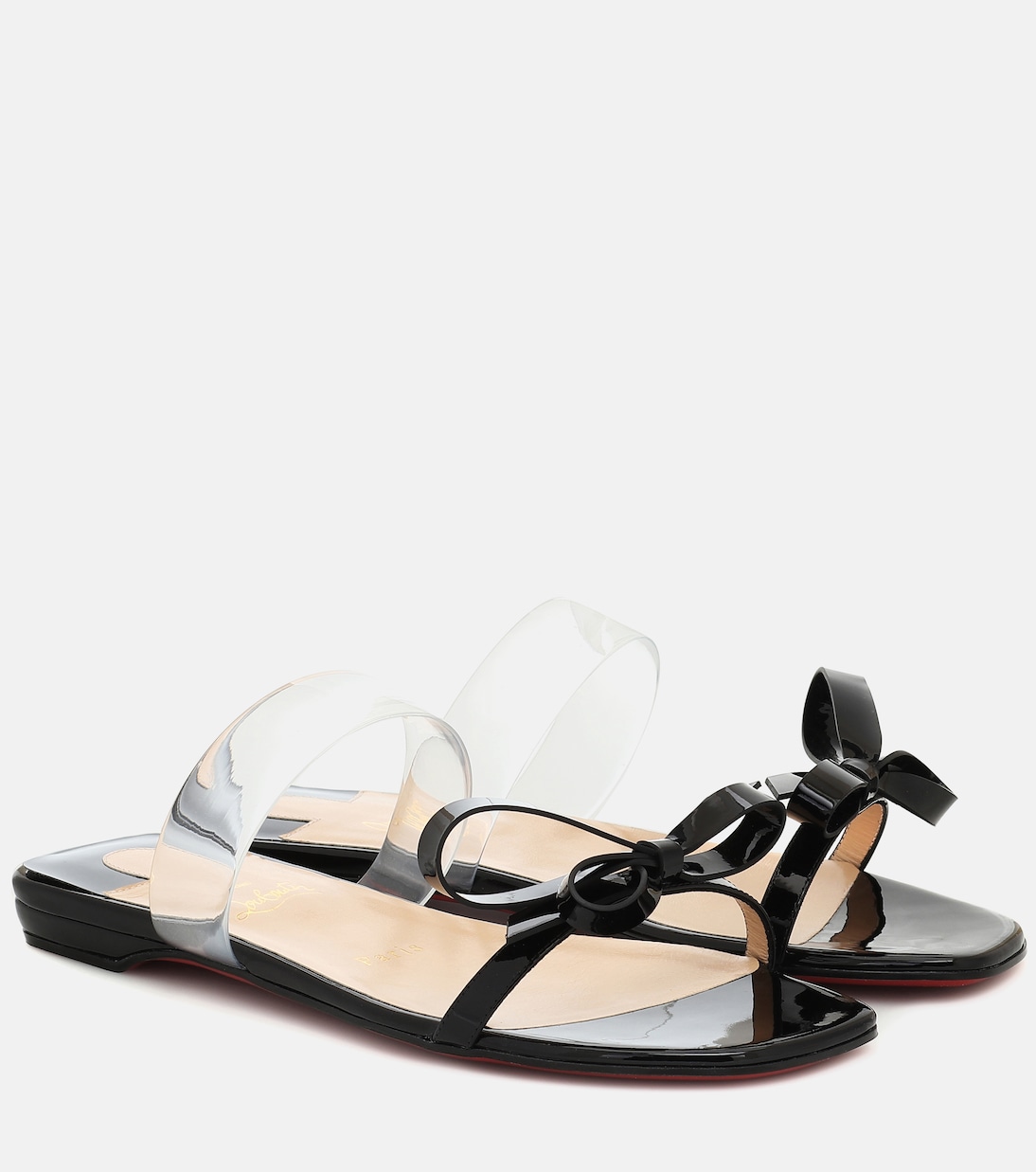 Just Nodo лаковые шлепанцы Christian Louboutin