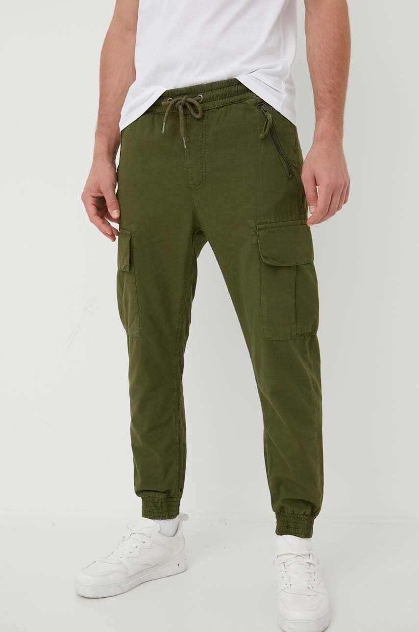 

Хлопковые брюки Alpha Industries Ripstop Jogger, зеленый