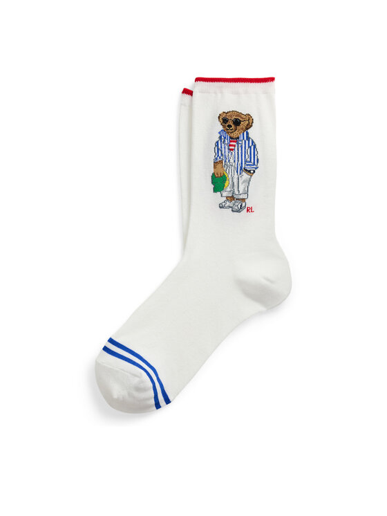

Высокие женские носки 455968668001 Polo Ralph Lauren, белый
