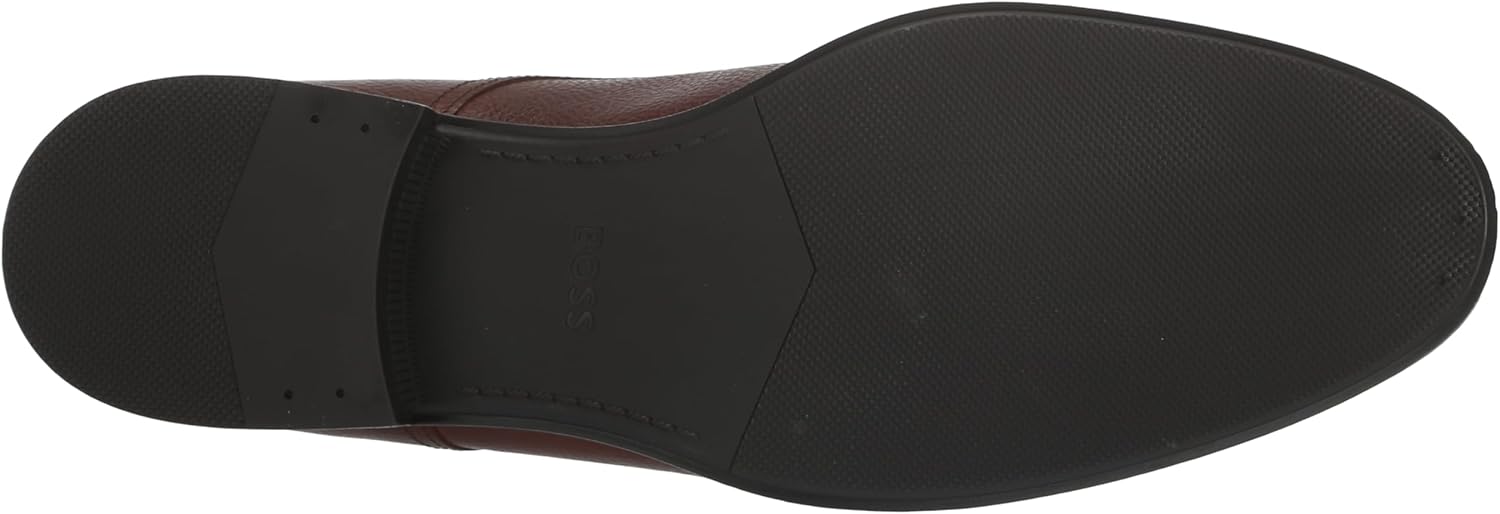 Мужские дерби Colby из зерненой кожи BOSS, Medium Oak — фото 4