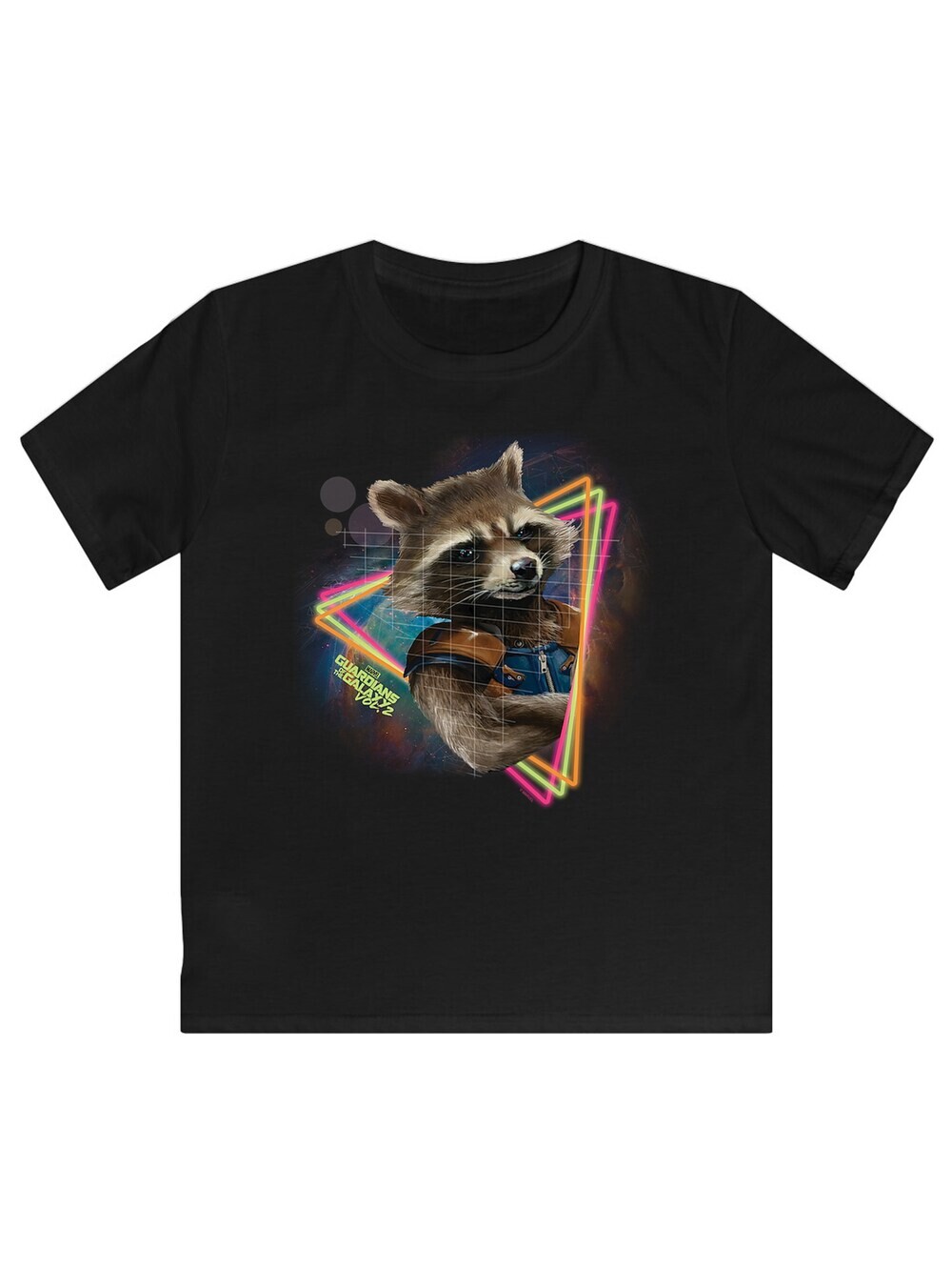 

Футболка F4Nt4Stic Marvel Guardians of the Galaxy Neon Rocket, черный