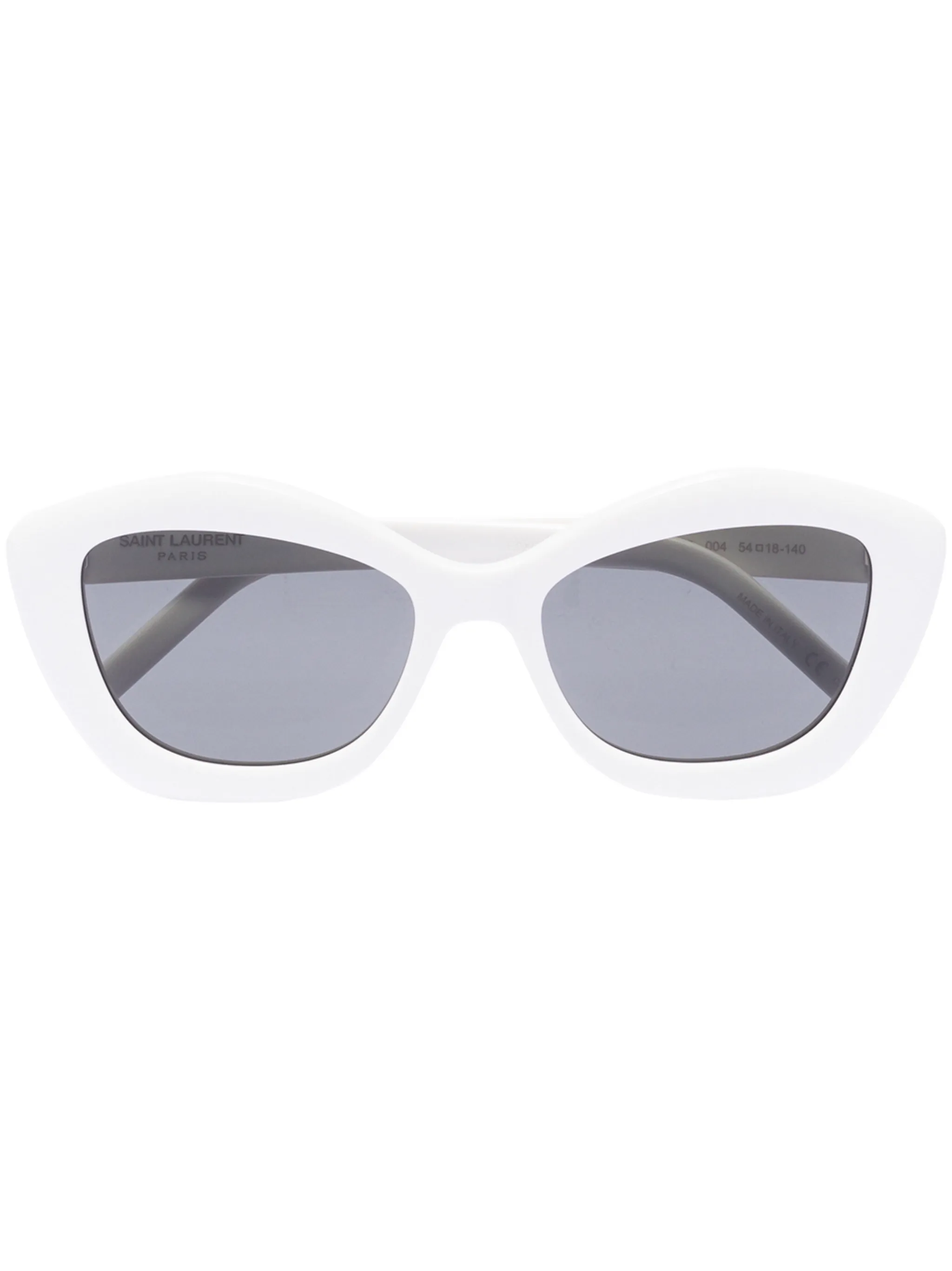 

Солнцезащитные очки в оправе кошачий глаз Saint Laurent Eyewear, белый