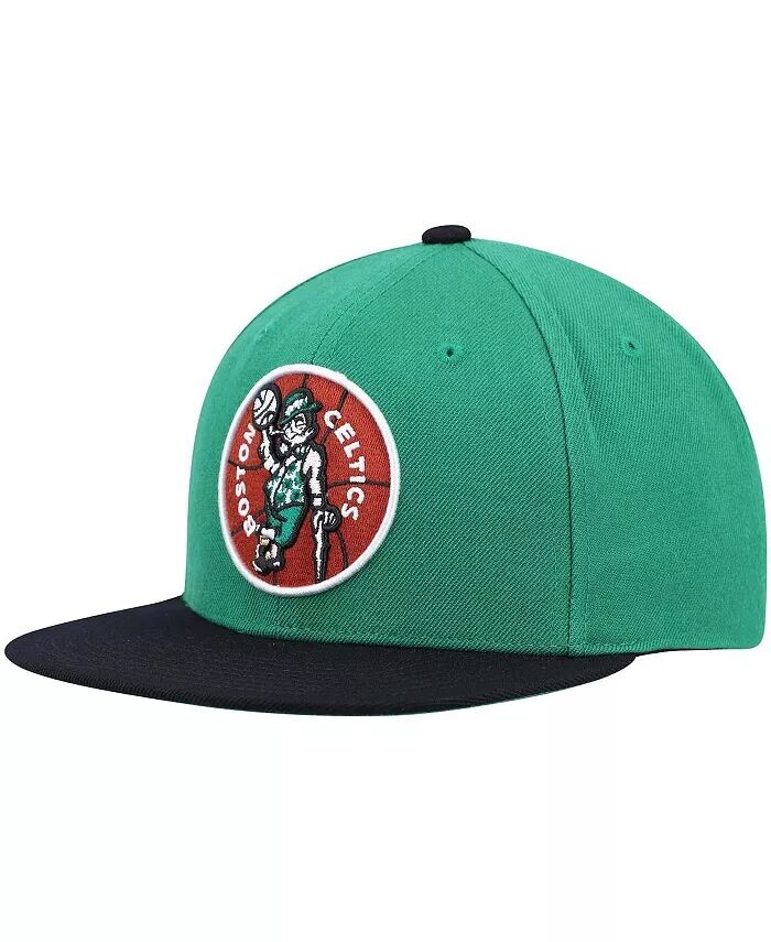 

Мужская двухцветная бейсболка Snapback 2.0 Kelly Green and Black Boston Celtics Hardwood Classics Team Mitchell & Ness