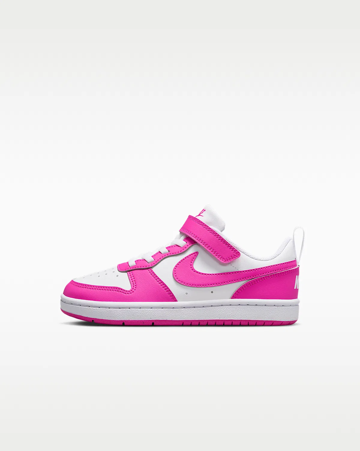 Кроссовки Nike Court Borough Low Recraft для малышей, White/Laser Fuchsia