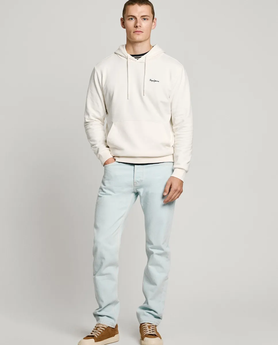 

Мужские джинсы Byron fit прямого кроя на пуговицах Pepe Jeans, светло-голубой