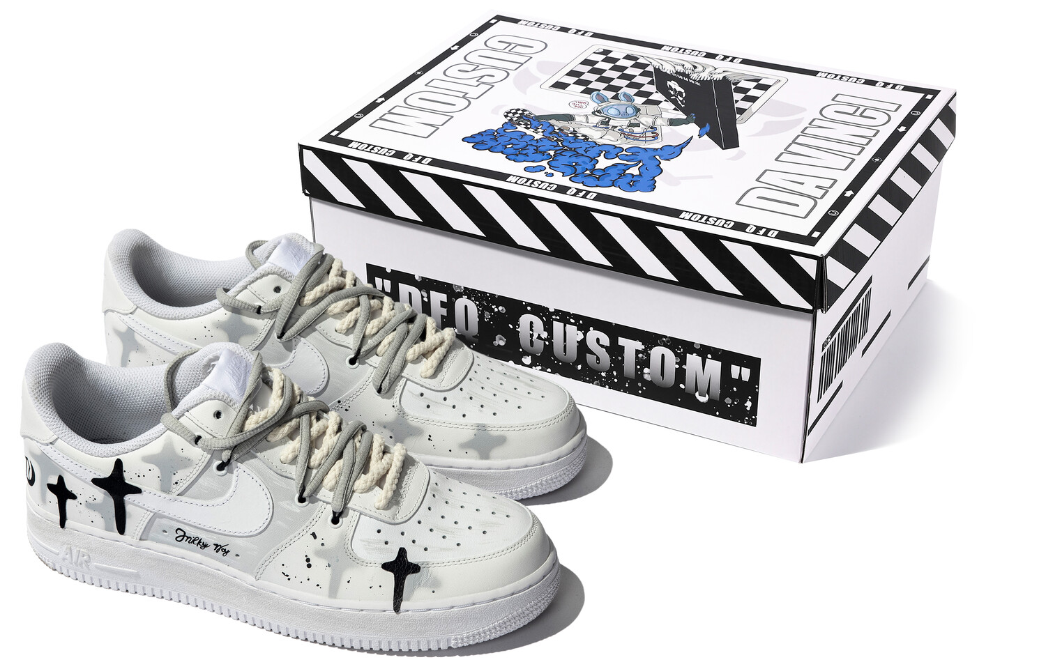 

Мужские кроссовки для скейтбординга Nike Air Force 1 Low, молочный
