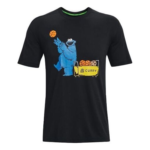 

Футболка curry cookie monster t-shirt 'black' Under Armour, черный