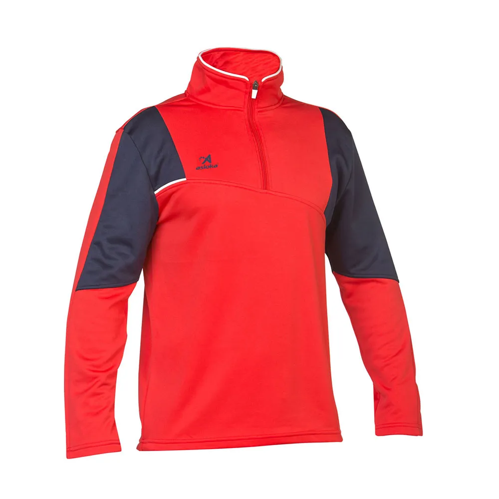 

Толстовка спортивная Asioka París half zip, красный