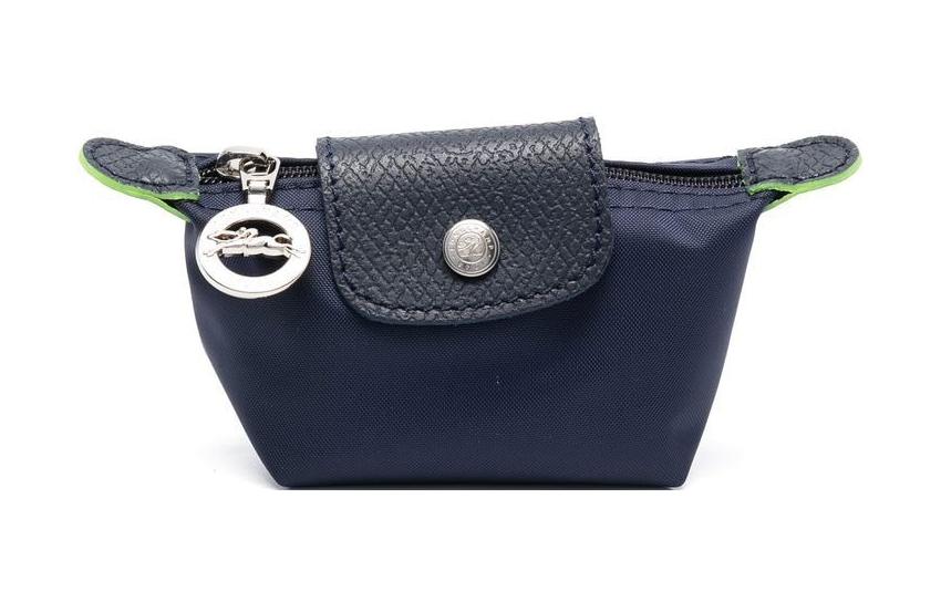 

LONGCHAMP Сумка-пельмень Le Pliage Green Canvas с кожаной отделкой