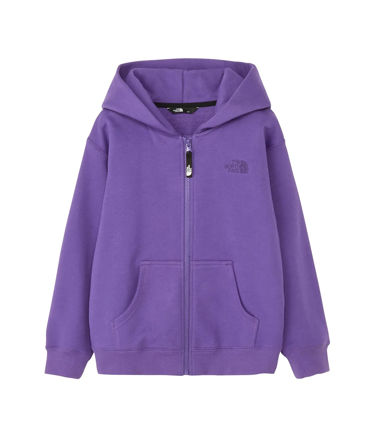 Детская куртка-свитшот The North Face с логотипом, фиолетовая