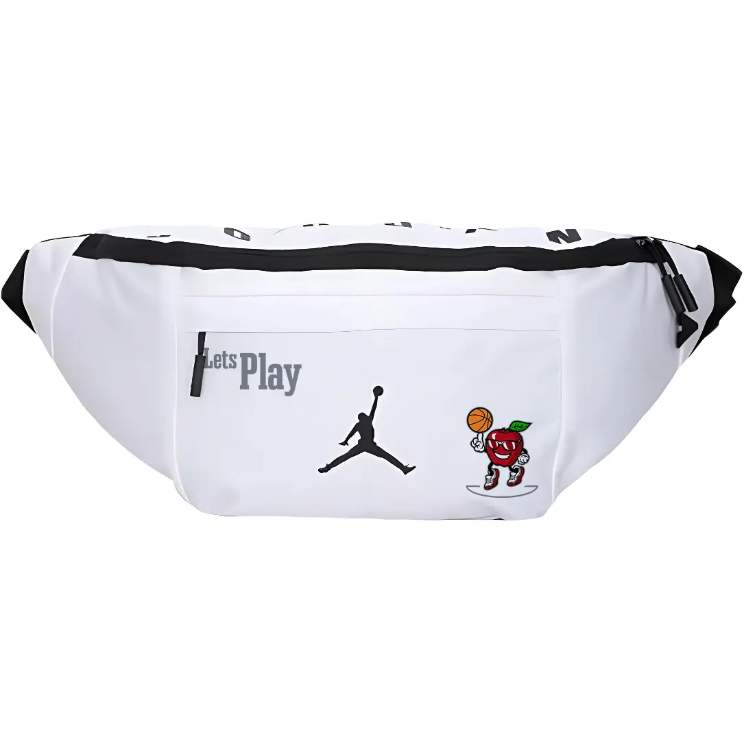 

Jordan Полиэстеровый поясной рюкзак унисекс белый, Apple Basketball