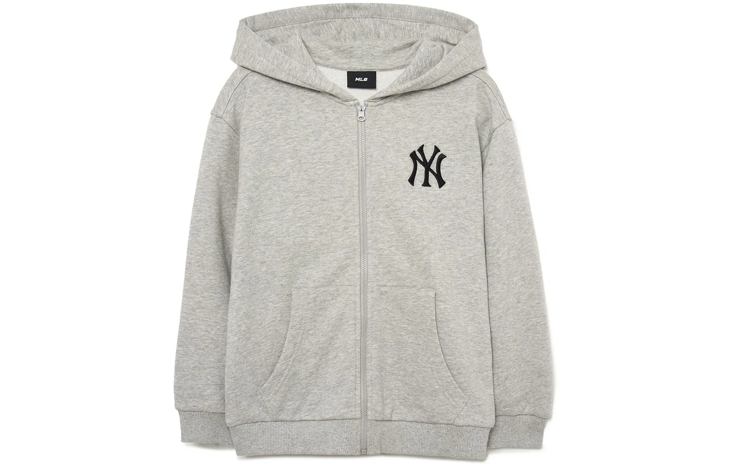 Свитшот с капюшоном серый MLB KIDS