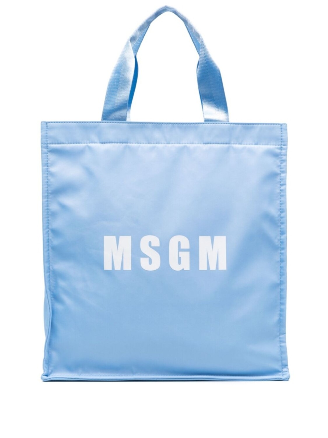 

MSGM сумка-тоут с логотипом, синий