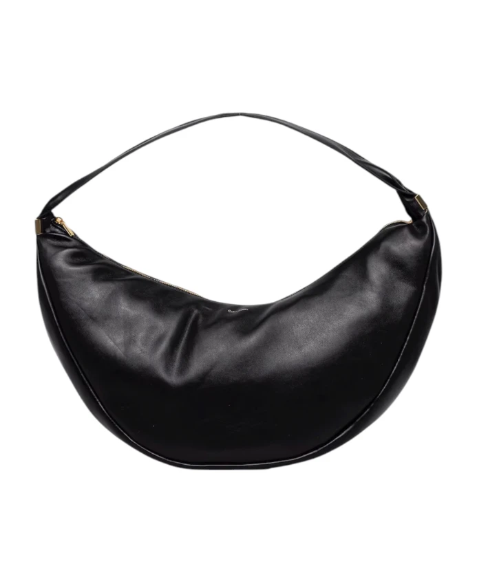 

Мягкая сумочка в форме полумесяца Calvin Klein, черный