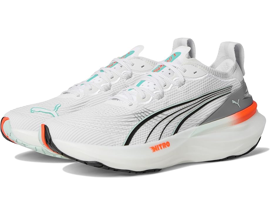 

Кроссовки PUMA Foreverrun Nitro, цвет PUMA White/Glowing Red