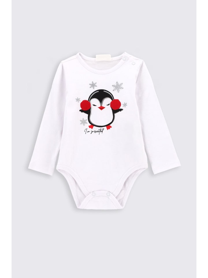 

Coccodrillo Белый боди с длинными рукавами