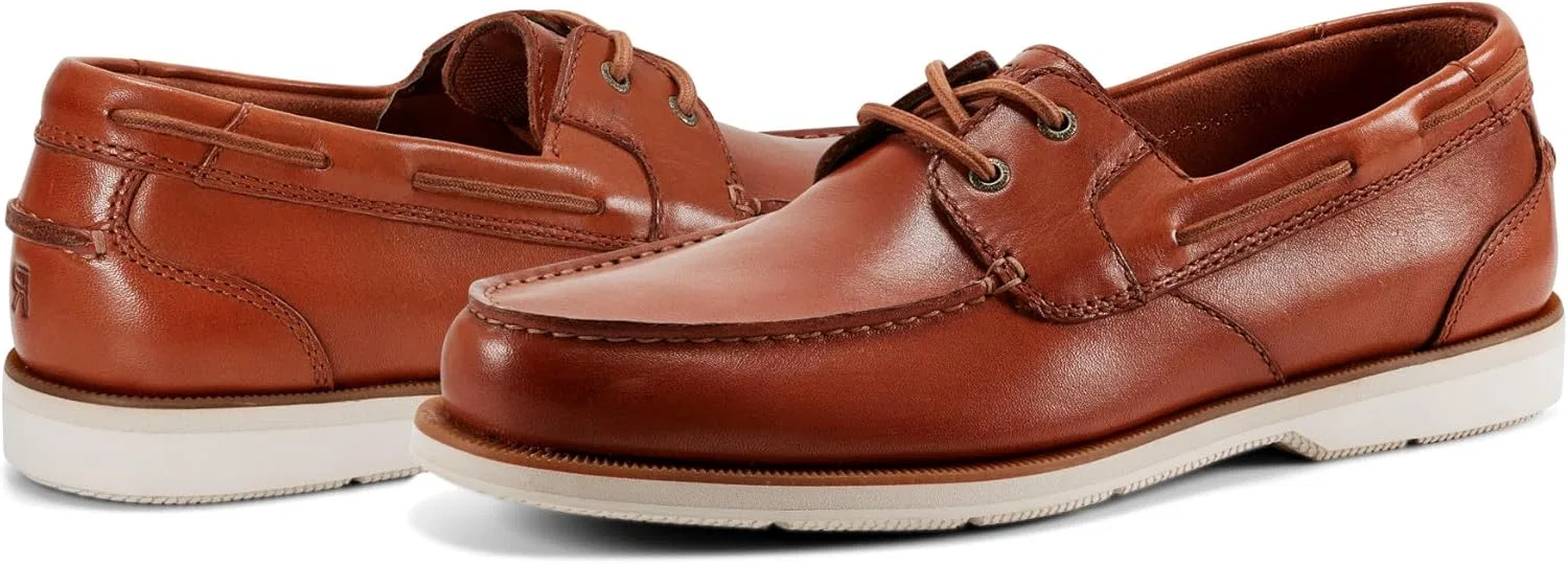 Мужские лодочные туфли Rockport Ports of Call Perth, Medium Natural Leather — фото 4
