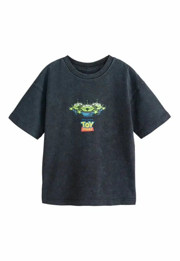 Футболка Regular fit Toy Story, Next, цвет черный вымытый