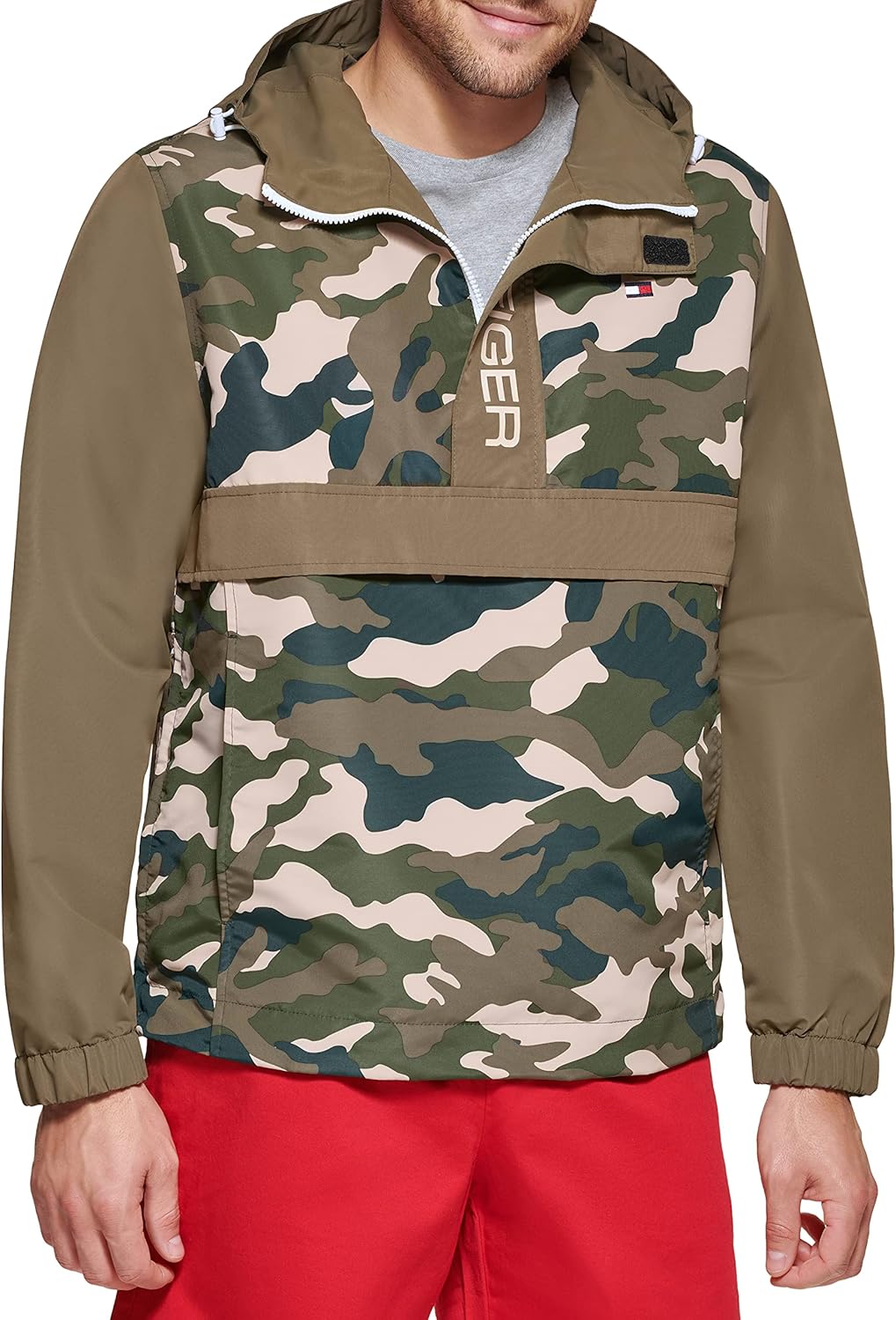 Мужская легкая куртка-поповер в стиле ретро от Tommy Hilfiger Taslan, New Camouflage — фото 2