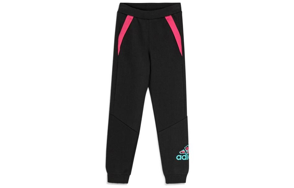 

Детские трикотажные спортивные штаны Adidas, черный