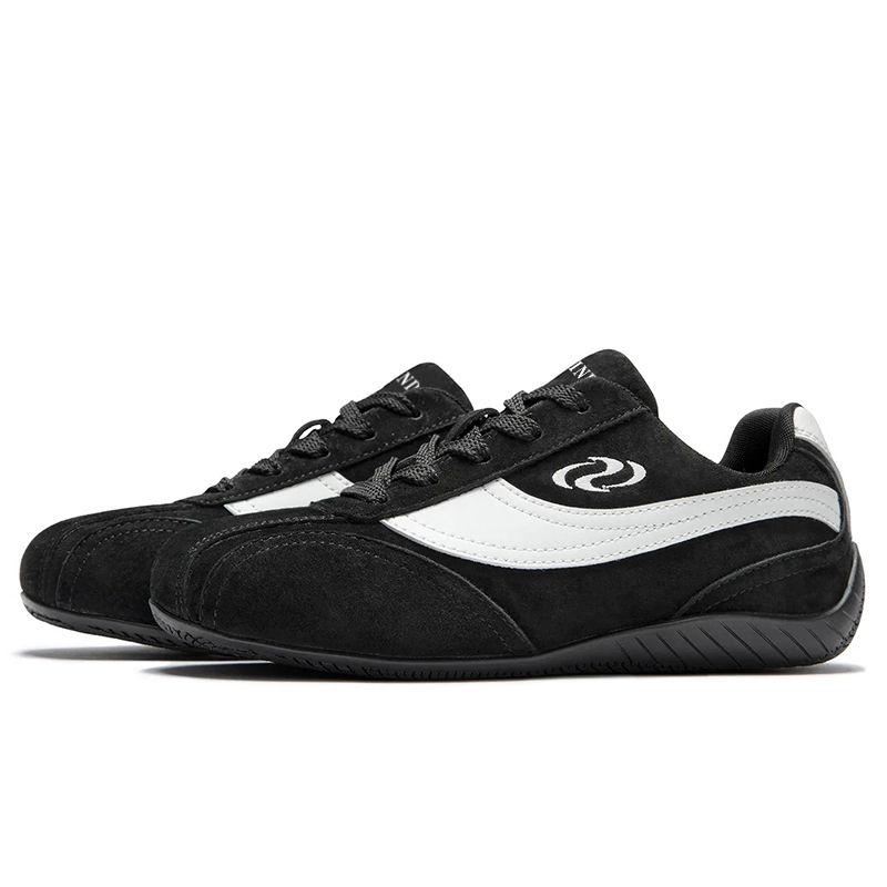 

JINDUN Износостойкие дышащие низкие повседневные кроссовки унисекс черные [усовершенствованные - двойная эластичность, повышенная устойчивость к истиранию]