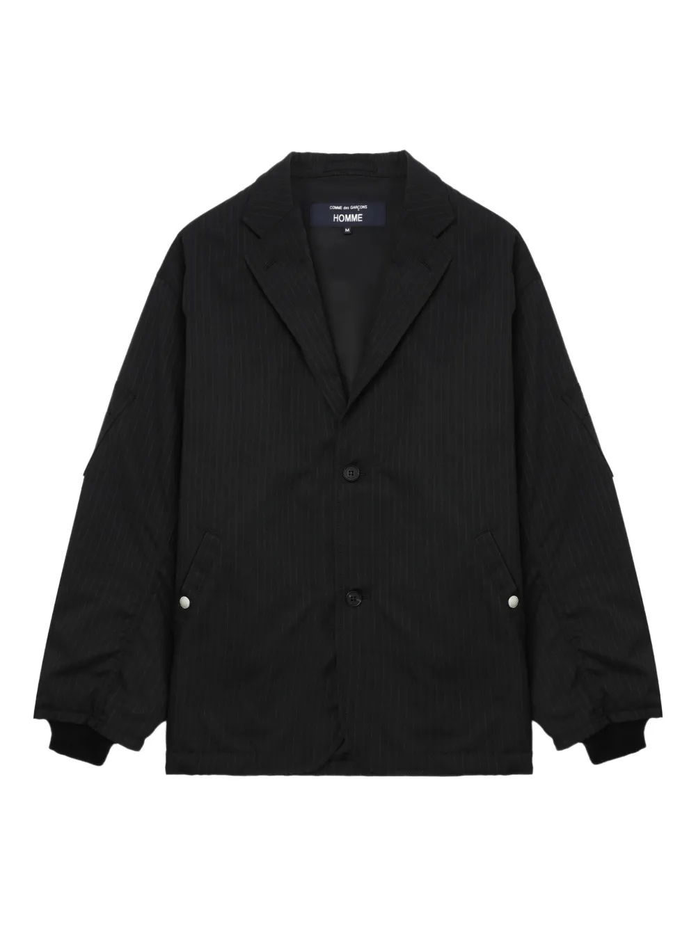 

Пиджак в тонкую полоску Comme des Garçons Homme, черный