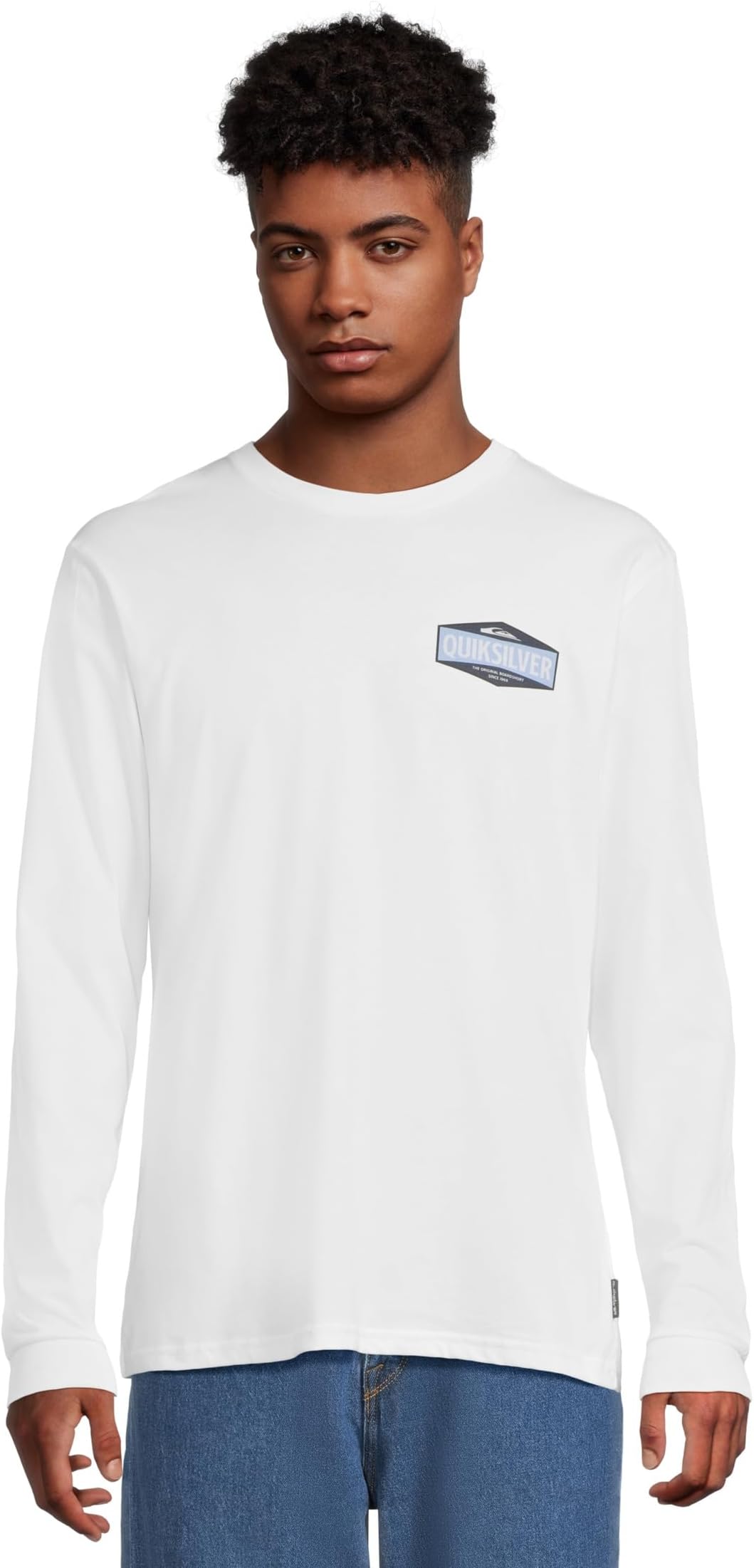 

Мужская футболка-тройка с длинным рукавом Quiksilver, White