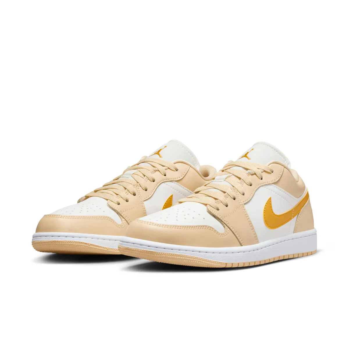 Женские баскетбольные кроссовки Air Jordan 1 Low Jordan, белый/бежевый — фото 2