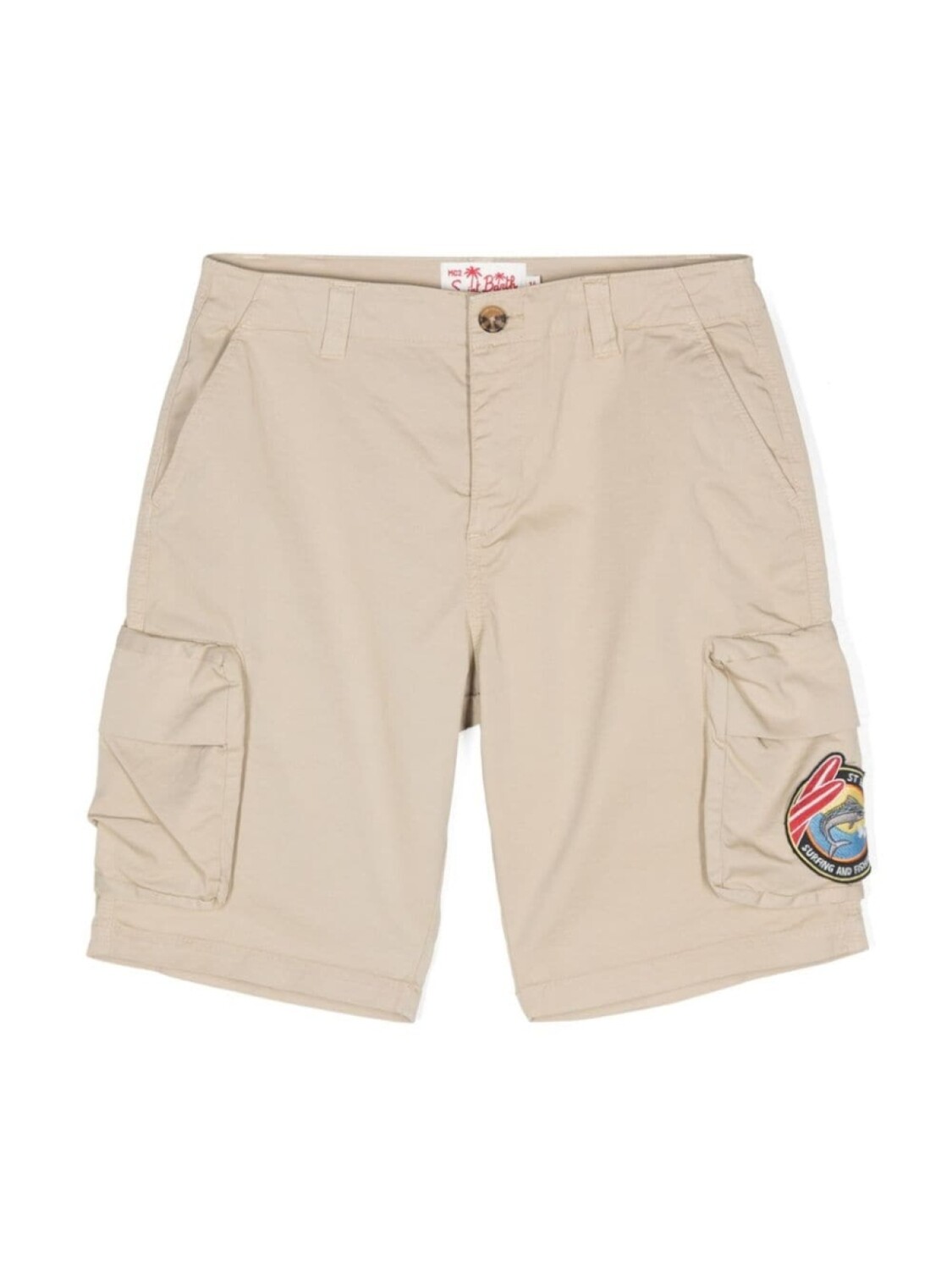 

MC2 Saint Barth Kids габардиновые шорты Kronos, нейтральный цвет