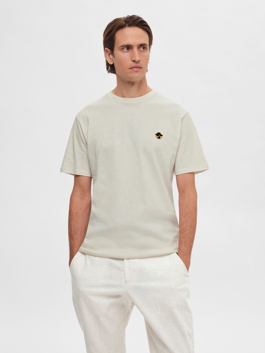 

Классическая футболка SELECTED HOMME Shirt, бежевый