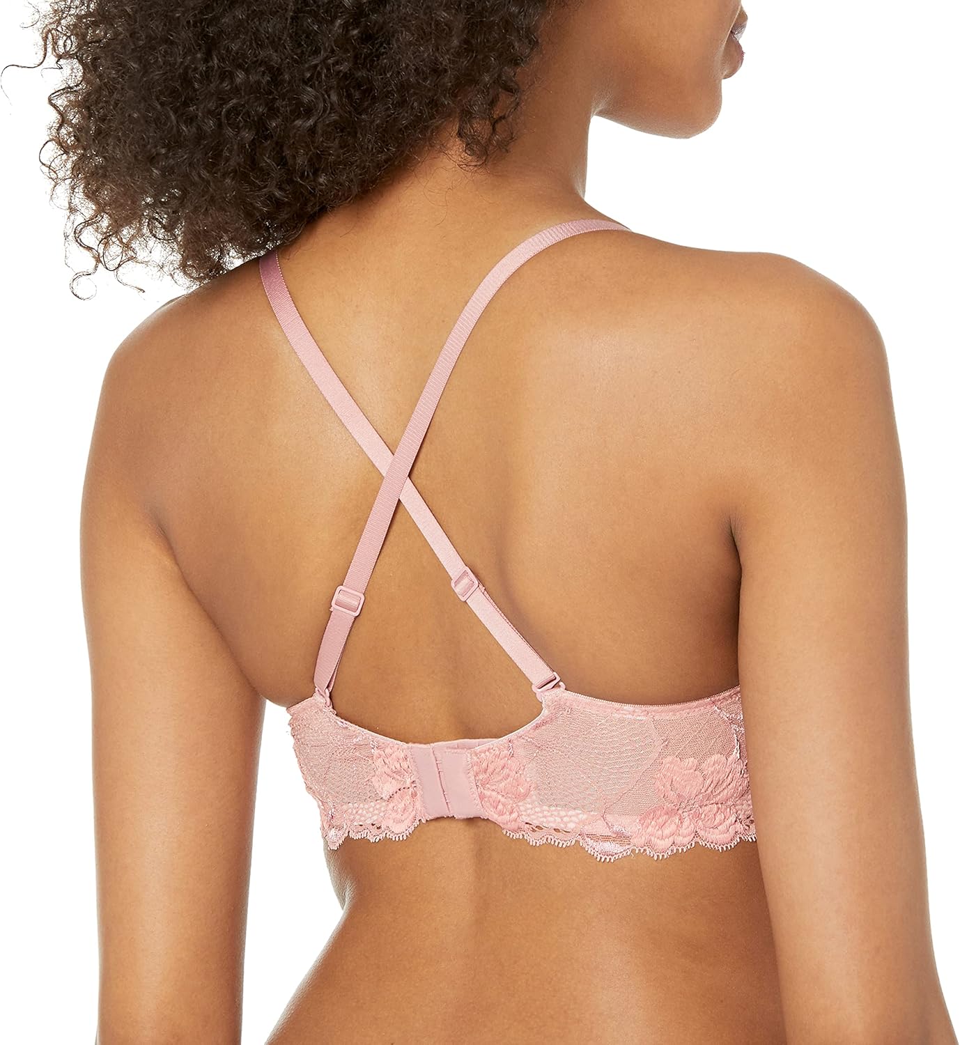 Женский бюстгальтер-бралетт Calvin Klein Perfectly Fit Flex Lightly Lined без косточек, Fresh Pink Lace — фото 2