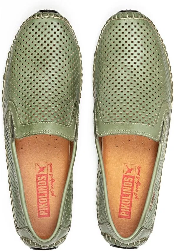 Кожаные мокасины Pikolinos Jerez 09Z, Mint Green — фото 2