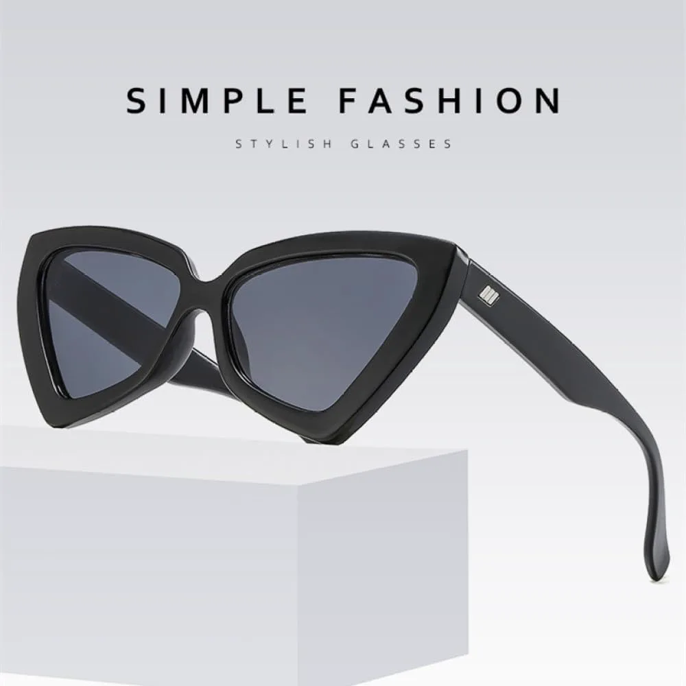 

Винтажные треугольные солнцезащитные очки для женщин, модное украшение, ретро-солнцезащитные очки «кошачий глаз» для мужчин, удобные треугольные очки generic, C3