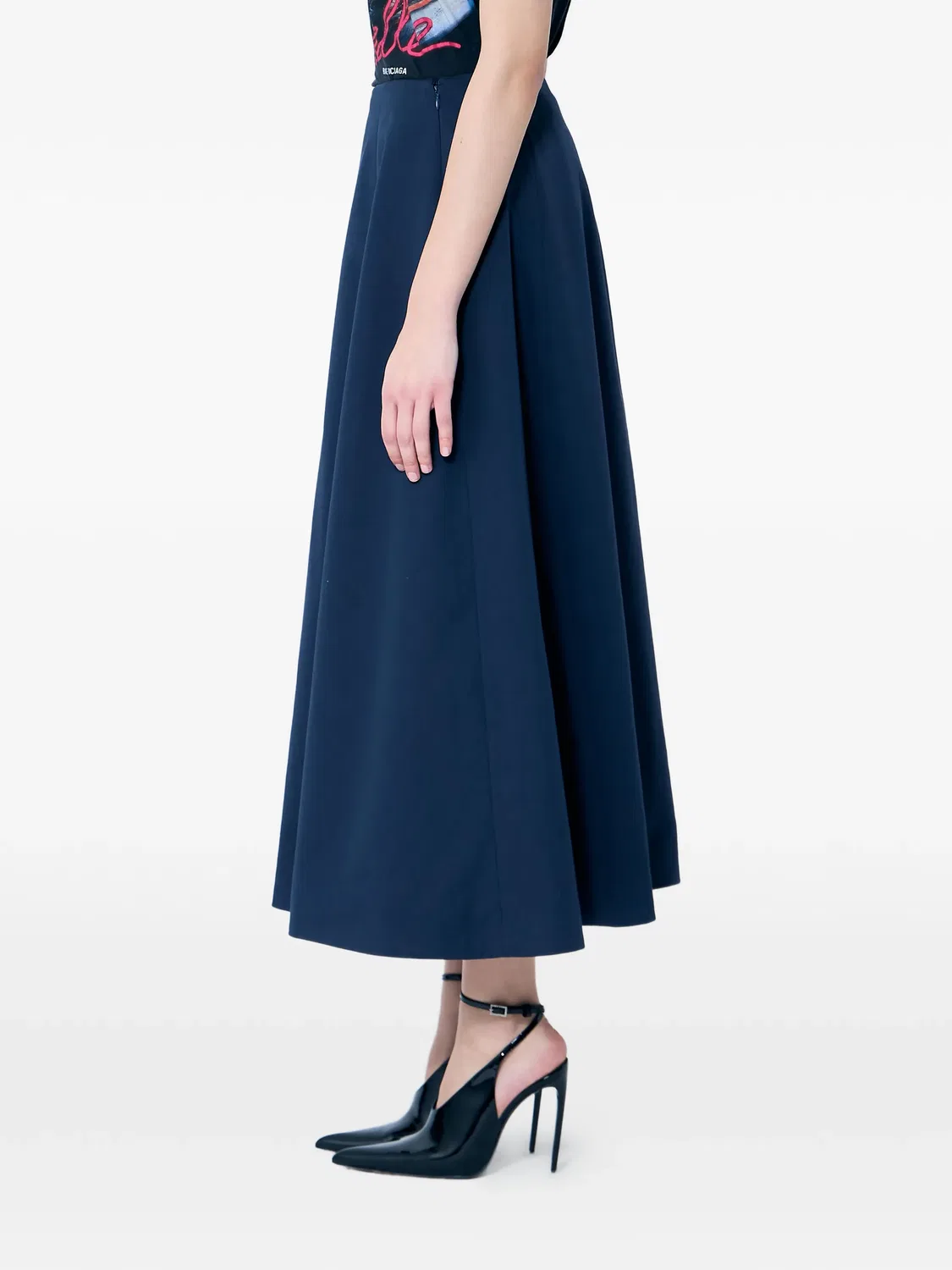 Юбка миди А-силуэта Balenciaga — фото 3