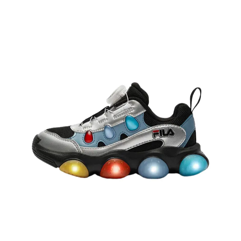 

FILA KIDS Детские кроссовки BOA с низким верхом, износостойкие, черно-серые