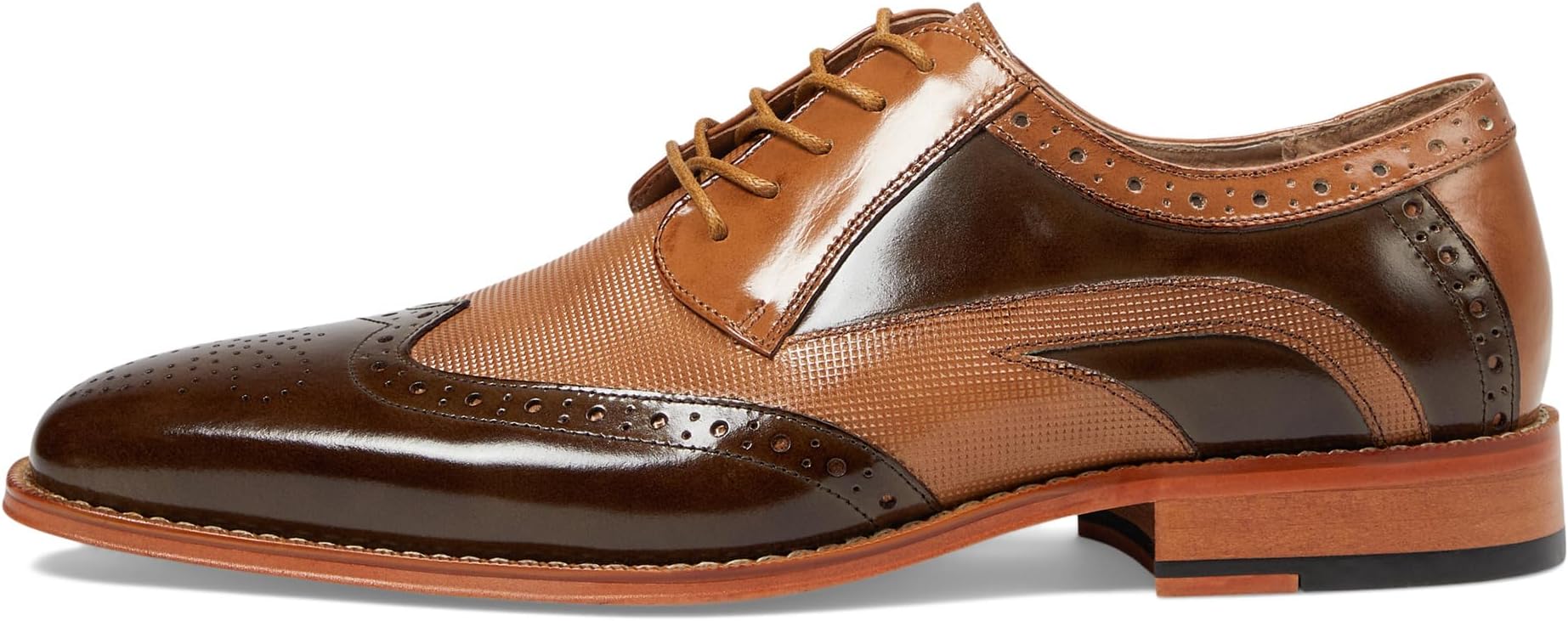 Оксфорды Stacy Adams Ivingale Wing Tip Lace-Up, Brown Multi — фото 4