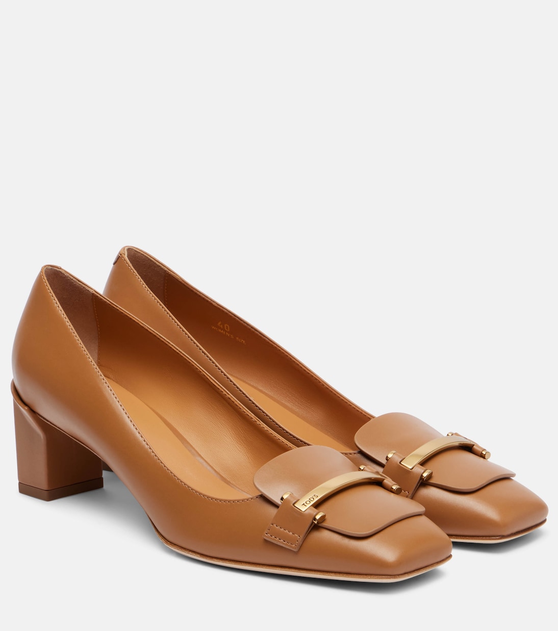 Барретта 50 кожаные лодочки Tod's, Vacchetta Chiaro