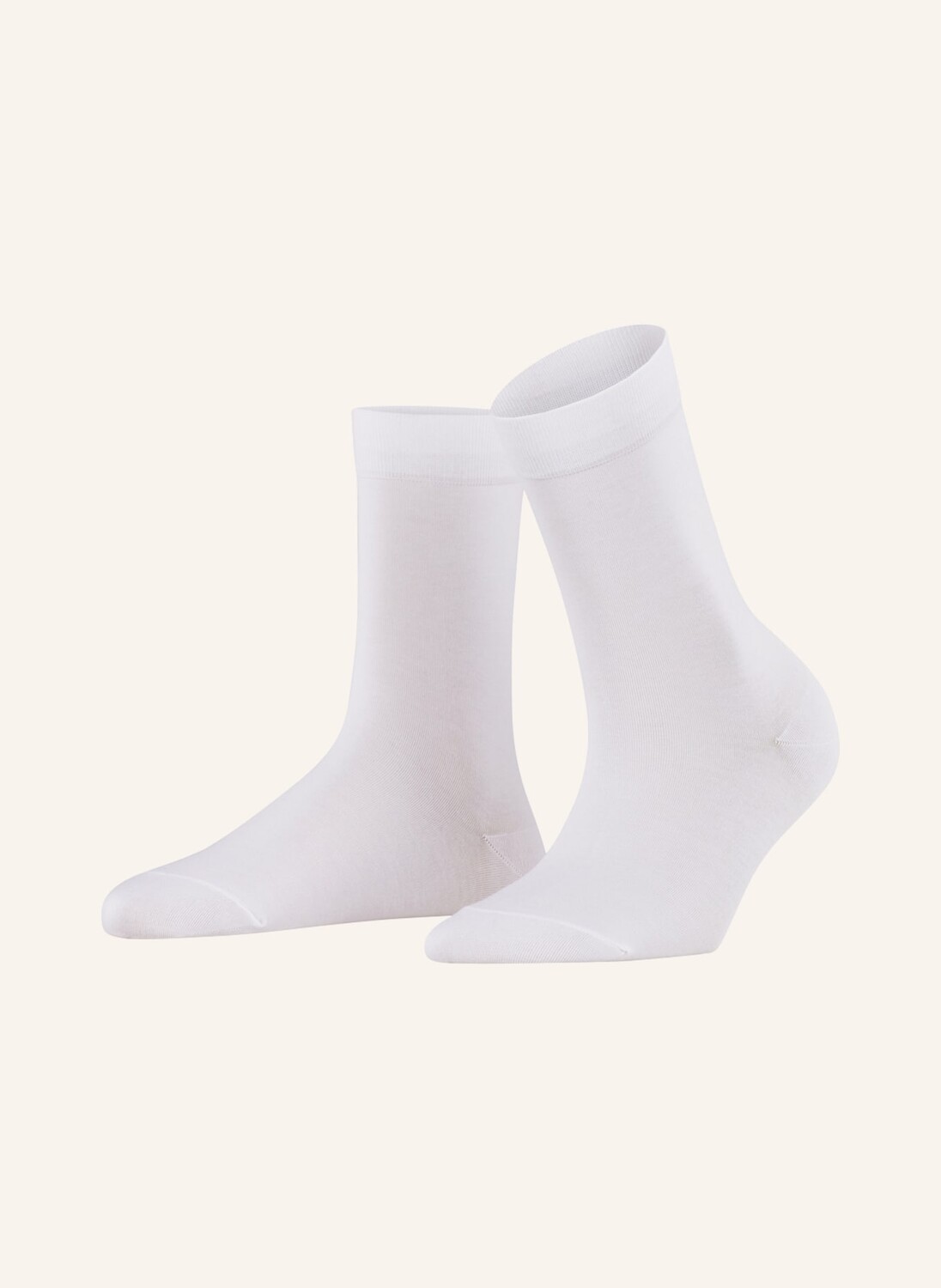 

Хлопковые носки на ощупь Falke, белый